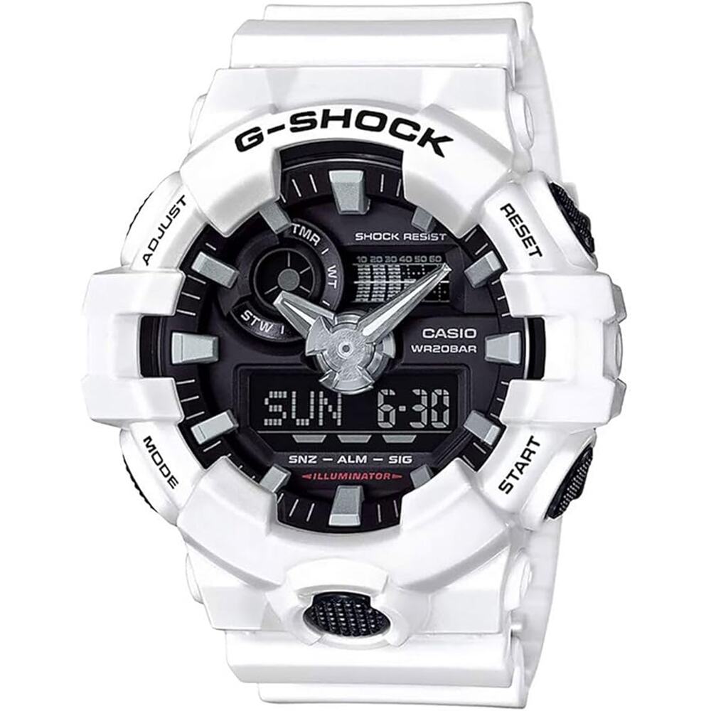 NWT G-Shock Men's Casio  Quartz Resin Casual Watch ,White-OS